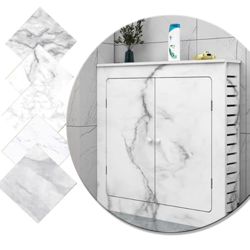 OPOLDBDMAC Heizungsverkleidung PVC-Schrank Heizkörperverkleidung Mit Top Lagerung Design，Modern Gitter Abdeckung Für Verstaute Rohre Verstecken Staubdicht Atmungsaktiv(3-side-D,90x80cm/35.4x31.5in) von OPOLDBDMAC