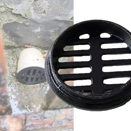 OPOLDBDMAC Klein Abflussrost Rund Bodenablauf 50mm 75mm 110mm 200mm Außenbereich Abflusssieb Gusseisen-Ablaufgitter Für Gehweg Garten Hof Rasen(110mm/4.33in) von OPOLDBDMAC