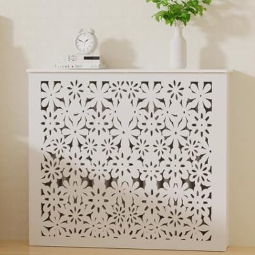 OPOLDBDMAC Wohnzimmer Heizkörperabdeckung Modernem Heizungsabdeckung Badezimmerschrank Staubdicht Heizkörper Abdeckung Lochplatte，Heizkörper Sichtschutz Gitter(31.5"Lx31.5"Hx9.8"W/80x80x25cm) von OPOLDBDMAC