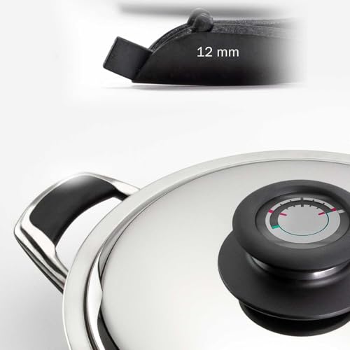 OPPAHA Pfannengriffe 100% kompatibel mit AMC – Gewinde aus Messing und Bakelit Anti-Verbrühung – Set mit 2 Griffen von OPPAHA