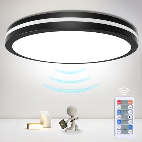 OPPEARL 24W LED Deckenlampe mit Bewegungsmelder, 2400LM Dimmbar Deckenleuchte mit Dämmerungssensor, IP54 LED lampe mit Fernbedienung für Schlafzimmer Wohnzimmer Badezimmer Flur Treppe, Ø28CM OPPEARL 24W LED Deckenlampe mit Bewegungsmelder, 2400LM Dimmbar Deckenleuchte mit Dämmerungssensor, IP54 LED lampe mit Fernbedienung für Schlafzimmer Wohnzimmer Badezimmer Flur Treppe, Ø28CM von OPPEARL