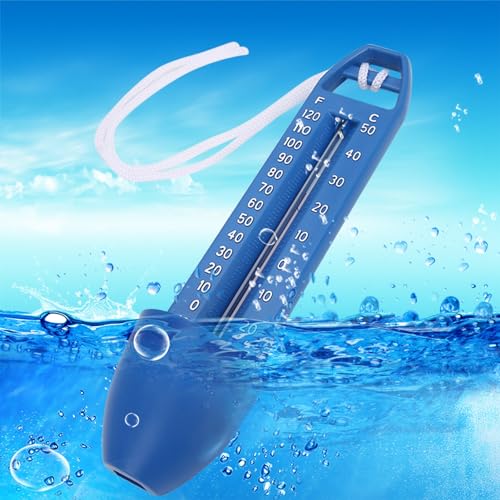 OPPWONG Badethermometer, Wasserthermometer Pool Thermometer Großes Display 2pcs Schwimmende Poolthermometer für Schwimmbad Spa Sauna Heiße Quelle von OPPWONG