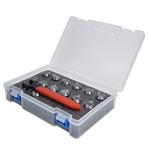 OPPWONG Collet Set, Chuck Collet Set Chuck CNC Gravurautomat Mahlen Drehmaschine 13pcs Tap Kit SKER2013PC03 von OPPWONG