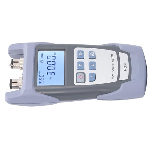 OPPWONG Faserlichtmesser, Glasfasertester Faser -Tester mit LCD -Anzeige Handheld Hohe Genauigkeit PON Leistungsmesser Glasfaser Kabel Kabel Tester für Optische Faserleistung Messgerät von OPPWONG