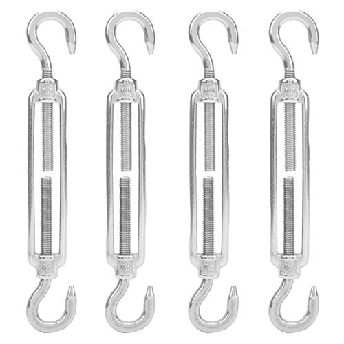 OPPWONG Kabelspanner, Seilspanner Drahtspanner M6 Edelstahlhaken und Hakenschlossdrahtspanner Seilspanner 10pcs 304 Sieb für Kabeldraht von OPPWONG
