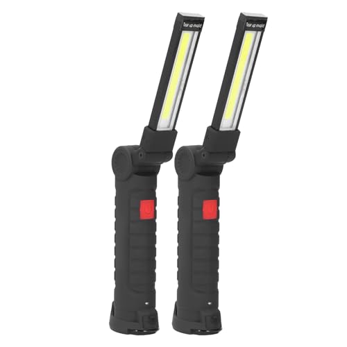 OPPWONG LED -Arbeitslicht, 2pcs Torch Grill Leuchtkolben -Arbeitsplatz Grill Licht Magnetisch Taschenlampe Wiederaufladbare Arbeit Licht Faltbare Inspektionslampe für die Reparatur von von OPPWONG