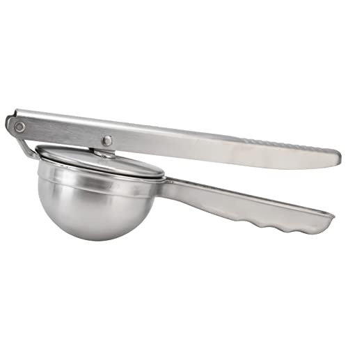 OPPWONG Manuelles Entsafter, Zitrussaft -Zitronen -Squeezer mit Astikorrosivem Haltbarem Tragbarem Handbuch Zitruszitronensaft Edelstahl Zitronen Squeezer von OPPWONG