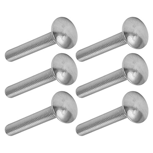 OPPWONG Möbelschrauben, Becher Quadratschraube Bolzen A2 Edelstahlbecher 30pcs M8X1.25 Schraubenschrauben Quadratische Grobe Gewindeschlangen Din603 (M8*55) von OPPWONG