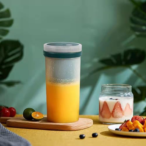 OPPWONG Persönlicher Mixer, Blender Cup Small Mixer mit Drahtloser Tragbarer Wiederaufladbarer Mini -Juicer -Cup für Büro Outdoor Reise 300 Ml von OPPWONG