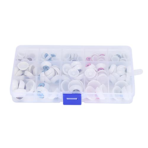 OPPWONG Puppenaugen, Halbe Runde Augen Puppenaugen für Häkeln Halbe Runde Plastikaugen Farbenfrohe 120 PCS Doll Augäpfel DIY Bastelmaterial Halloween Accessoires OPPWONG Puppenaugen, Halbe Runde Augen Puppenaugen für Häkeln Halbe Runde Plastikaugen Farbenfrohe 120 PCS Doll Augäpfel DIY Bastelmaterial Halloween Accessoires von OPPWONG