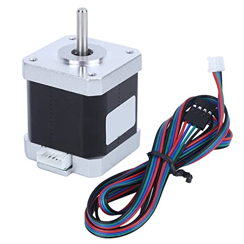 OPPWONG Schrittmotor, Legierung Digitaler Trittmotor Niedriger Rausch DC Motor Kleiner Motor 3D -Druckerzubehör mit 4 Pinkabel für 3D -Drucker -CNC -Router von OPPWONG