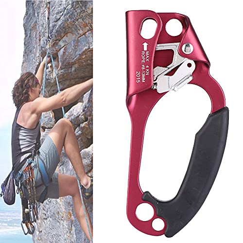 OPPWONG Seilsteiger, Ropeman Ascender Ascender mit Starkem Griff Rechter Zum Bergsteigenklettern (Rot) von OPPWONG