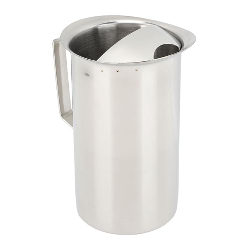OPPWONG Wasserkrug, Ice Buckets Bar Ice Krug mit Eisfilter Isolierter Eiscontainer Eiswürfel Kessel 304 Weniger Stahl Große Kapazitätsriegel Eiskrug für Bars Partys Kalte Getränke von OPPWONG