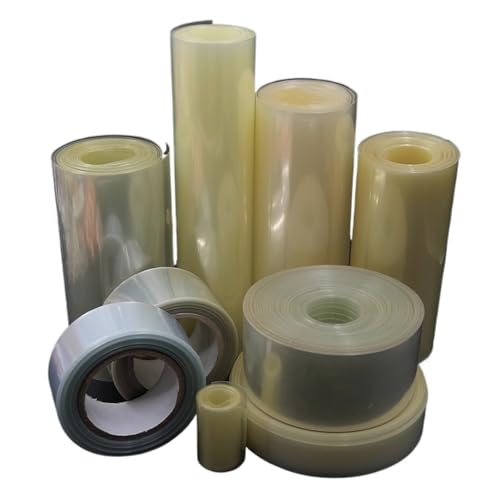 1/5/20M 18650 Batterie PVC Schrumpfschlauch Packung 10mm-100mm | Transparente Isolierfolie, Lithium-Gehäuseschutz, Kabelhülle(WIDTH 60MM_8 M) von OPQWAPECE