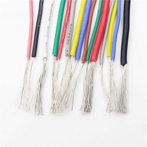 1 m 18 AWG Silikonkautschuk-isolierter Kupferdraht, UL3135 Hochtemperatur-Elektronikkabel – weich, flexibel for LED-Lampenbeleuchtung(GRAY) von OPQWAPECE