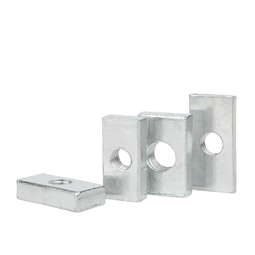 10/50 Stück M3-M8 rechteckige Mutter dünne Schiebemutter Zubehör(50pcs,M5x15x12x4) von OPQWAPECE