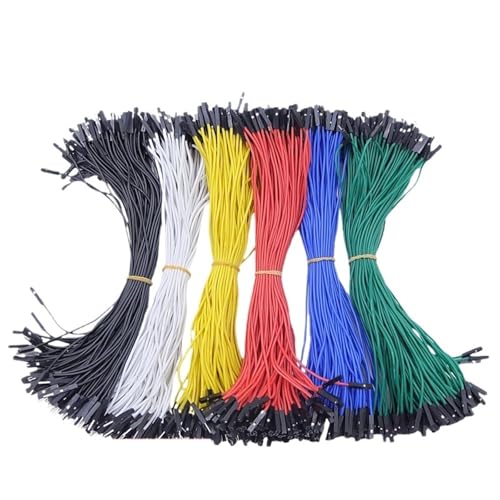 10–50 Stück superweiches Silikon-Überbrückungskabel | 1-poliges Kabel 26 AWG, lötfreier flexibler Stecker männlich/weiblich for Heimwerker(Blue x 30pcs,25 CM_F TO F) von OPQWAPECE