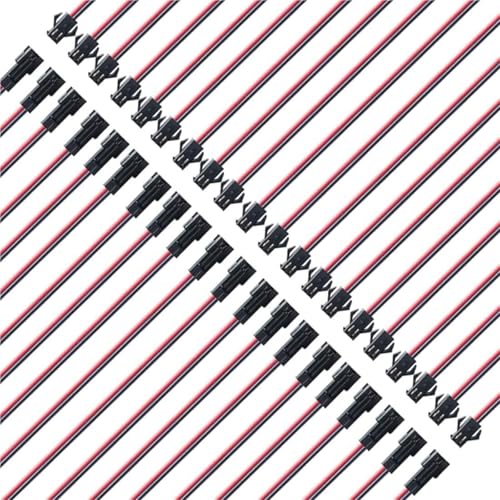 10 Paar 10 cm JST SM 2P Kabelverbinder, Stecker auf Buchse – Schnelladapter for LED-Streifen, Lampentreiber | Hochkupferkern, Plug-and-Play, stabiler Strom for LED-Beleuchtung 10 Paar 10 cm JST SM 2P Kabelverbinder, Stecker auf Buchse – Schnelladapter for LED-Streifen, Lampentreiber | Hochkupferkern, Plug-and-Play, stabiler Strom for LED-Beleuchtung von OPQWAPECE