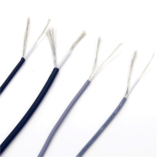 10 m geschirmtes Signalkabel 28/26/24 AWG 1 Einzelader Audio | Entstörende Kupferabschirmung, UL1533, for Elektronik(Black,10METER_28AWG) von OPQWAPECE