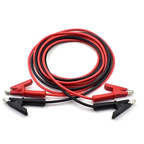 12 AWG 5,9 ft Silikon-Clip Elektrische Messleitungen, Heavy Duty | Kompatibel mit Schaltungstests, elektronischen Experimenten, temporärer Verdrahtung 12 AWG 5,9 ft Silikon-Clip Elektrische Messleitungen, Heavy Duty | Kompatibel mit Schaltungstests, elektronischen Experimenten, temporärer Verdrahtung von OPQWAPECE