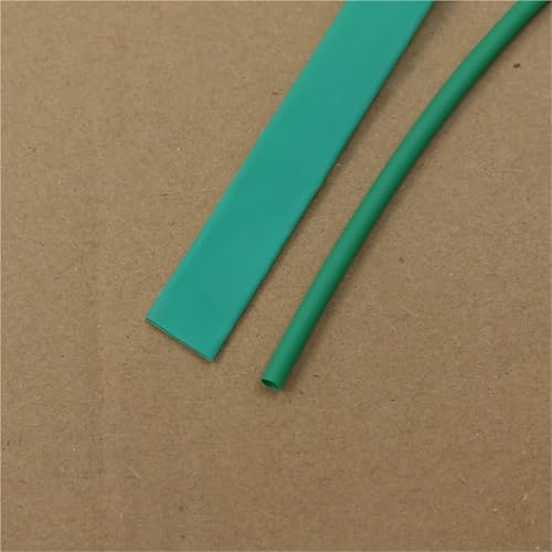 2/5 m Polyolefin-Schrumpfschlauch, 0,6–20 mm Durchmesser | Schrumpfverhältnis 2:1, isolierter Schutz, Kabelummantelung(Green,8mm x 2meter) von OPQWAPECE