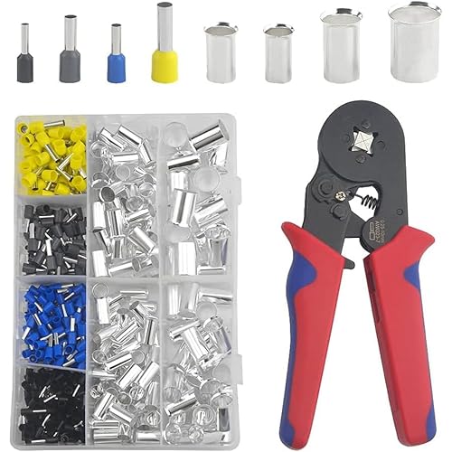400 PCS Wire Ferrules Kits Ferrules Wire Ends Terminals Crimp Terminal Electrical Cable Pin Cord End Terminal 2/0-16 AWG von OPQWAPECE