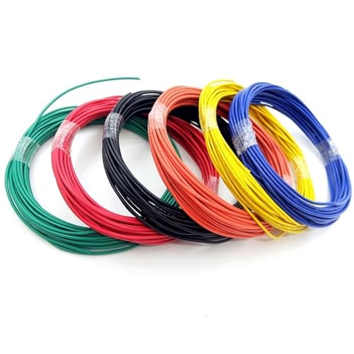 5/10M Elektronikkabel 30AWG-16AWG | UL1007, PVC-isoliertes, verzinntes Kupferkabel, LED-Lampenbeleuchtungsleitung(Green,5M_30 AWG) von OPQWAPECE