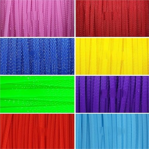 50/100 m erweiterbare PET-Kabelhülle 3/4/6/8/10 mm | Polyethylenmaterial, Nylon-Drahtwicklung, for USB-Daten/kundenspezifischen Tastaturleitungsschutz(New Blue,4MM_80M) von OPQWAPECE