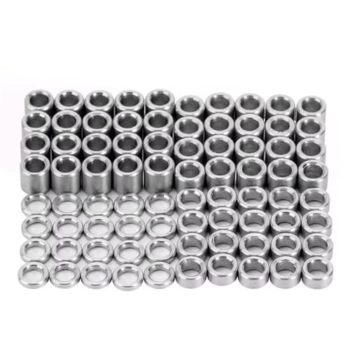 M3-M8 aluminium legierung runde washer flache scheibe buchse dichtung(D5x M3 (20pcs),Length 16mm) von OPQWAPECE