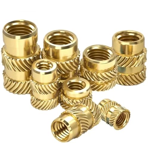 Minimale heiße Mutter m1,4-m3 Hotmelt 3D gedruckt Messing Kupfer eingebettet(Length 9mm,M3(OD5mm)50pcs) von OPQWAPECE