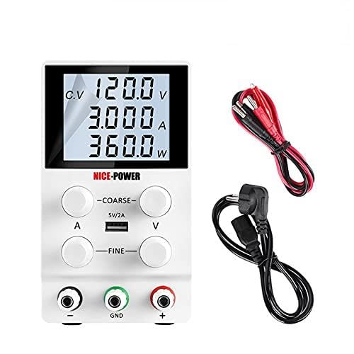 DC-Stromversorgung variabel, 12. 0V 3A. Hochpräzise Schaltspannung reguliert DC Labor-Stromversorgung 3 0V 10A 60V 5A Netzteile Verstellbare Bankquelle Hohe Präzision (Color : SPS1203D) von OPSREY