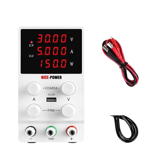 DC-Stromversorgung variabel, 12. 0V 3A. Hochpräzise Schaltspannung reguliert DC Labor-Stromversorgung 3 0V 10A 60V 5A Netzteile Verstellbare Bankquelle Hohe Präzision (Color : SPS305) von OPSREY