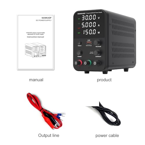 DC-Stromversorgung variabel, DC Stromversorgung 3. 0V 5A. Laborprogrammierbare Bank-Stromquelle Einstellbare Spannungsreglerschalter WPS305H 30V 5A. Hohe Präzision von OPSREY