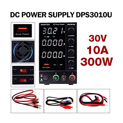 DC-Stromversorgung variabel, Dps3010u. Schaltlabor DC Stromversorgung einstellbar 4 Ziffern Mini Bank Stromversorgung 3 0V 10A 60V 5A 300W DIY Hohe Präzision (Color : 30V 10A) von OPSREY