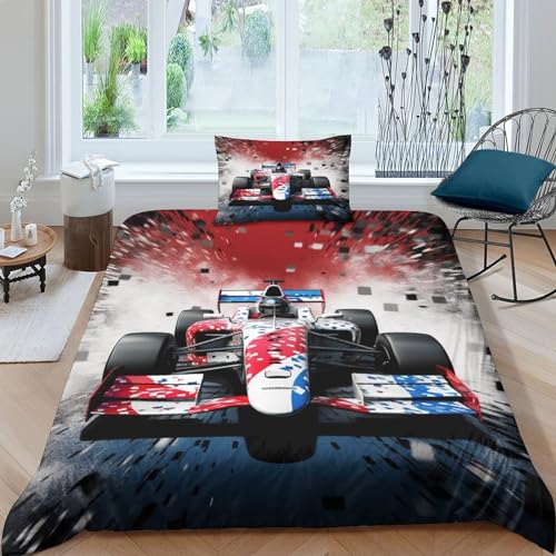 OPSREY American Racing Bettwäsche Set Wärme Zum Schlafen Bettdeckenbezug Mit Kissenbezug: 48 cm X 75 cm Bed Linen Sets Schlafhilfe Formula-Racing Car Verschiedene Größen Bettbezug Single(135x200cm) OPSREY American Racing Bettwäsche Set Wärme Zum Schlafen Bettdeckenbezug Mit Kissenbezug: 48 cm X 75 cm Bed Linen Sets Schlafhilfe Formula-Racing Car Verschiedene Größen Bettbezug Single(135x200cm) von OPSREY