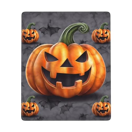 OPSREY Mauspad mit Halloween-Kürbis-Motiv, rutschfest, waschbar von OPSREY