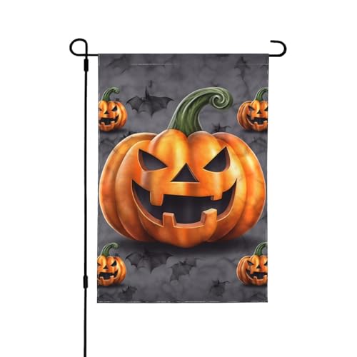 Opsrey Halloween-Kürbis-bedruckte Gartenflagge, doppelseitig, vertikal, Terrasse, dekorative Flagge von OPSREY