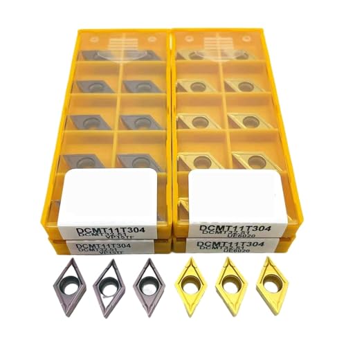 10PCS Hartmetall Drehen Werkzeuge DCMT11T304 VP15TF UE6020 US735 CNC Maschine(DCMT11T304 UE6020) von OPTEPYOE