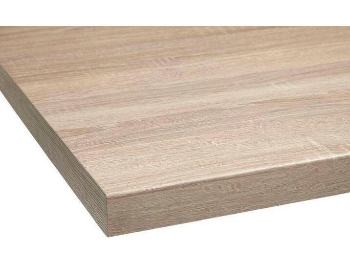 Arbeitsplatte OPTIFIT Luzern , braun (eichefarben), B:150cm H:3,8cm T:60cm, Spanplatte, Tischplatten, 38 mm stark, Tiefe 60 cm, große Auswahl an Breiten von OPTIFIT