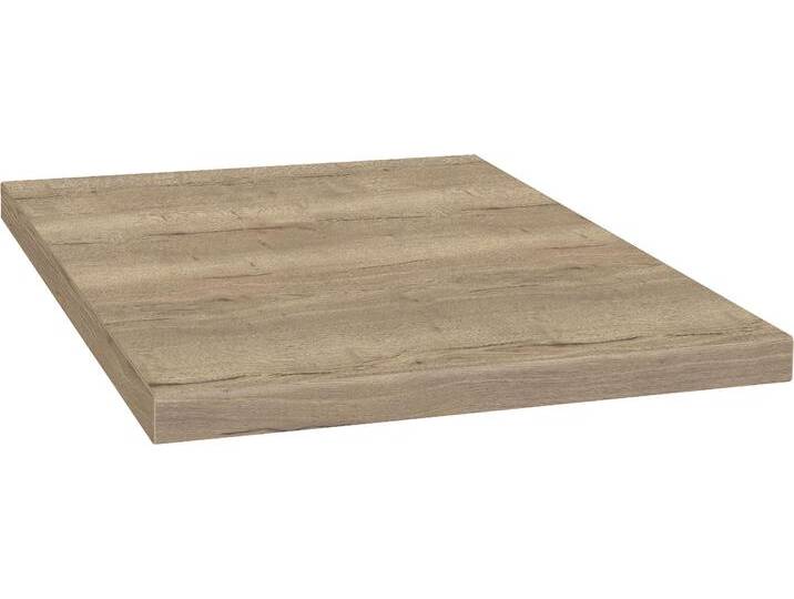Arbeitsplatte OPTIFIT Luzern , braun (wildeichefarben), B:160cm H:3,8cm T:60cm, Spanplatte, Tischplatten, 38 mm stark, Tiefe 60 cm, große Auswahl an Breiten von OPTIFIT