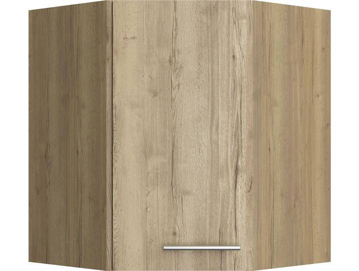Eckhängeschrank OPTIFIT Klara , braun (wildeiche), B:60cm H:70,4cm T:34,9cm, Spanplatte, Schränke, Breite 60 x 60 cm von OPTIFIT
