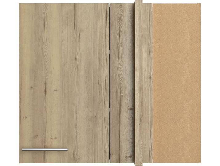 Eckhängeschrank OPTIFIT Klara , braun (wildeiche), B:85cm H:70,4cm T:34,9cm, Spanplatte, Schränke, Breite 80 x 45 cm von OPTIFIT