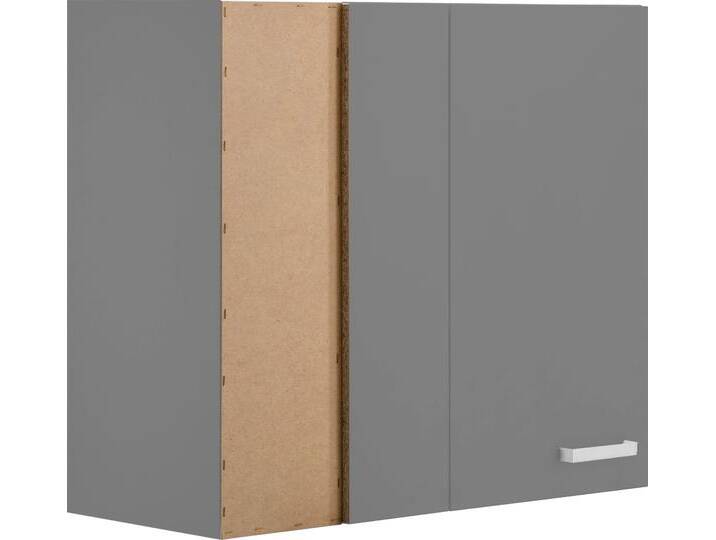 Eckhängeschrank OPTIFIT Parma , grau (basaltgrau), B:85cm H:70,4cm T:45cm, Holzwerkstoff, Schränke, Hängeschrank Küchenhängeschrank, Breite 85 x 45 cm von OPTIFIT