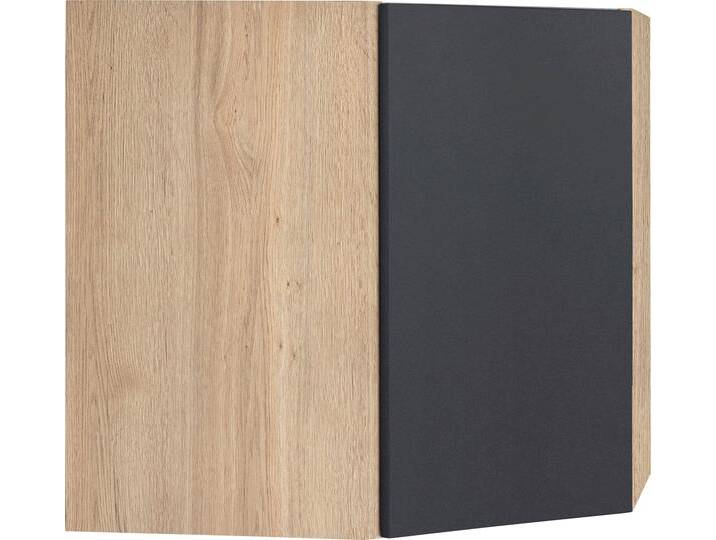 Eckhängeschrank OPTIFIT Roth , schwarz (anthrazit, wildeichefarben), B:60cm H:57,6cm T:34,6cm, Schränke, Breite 60 x 60 cm von OPTIFIT