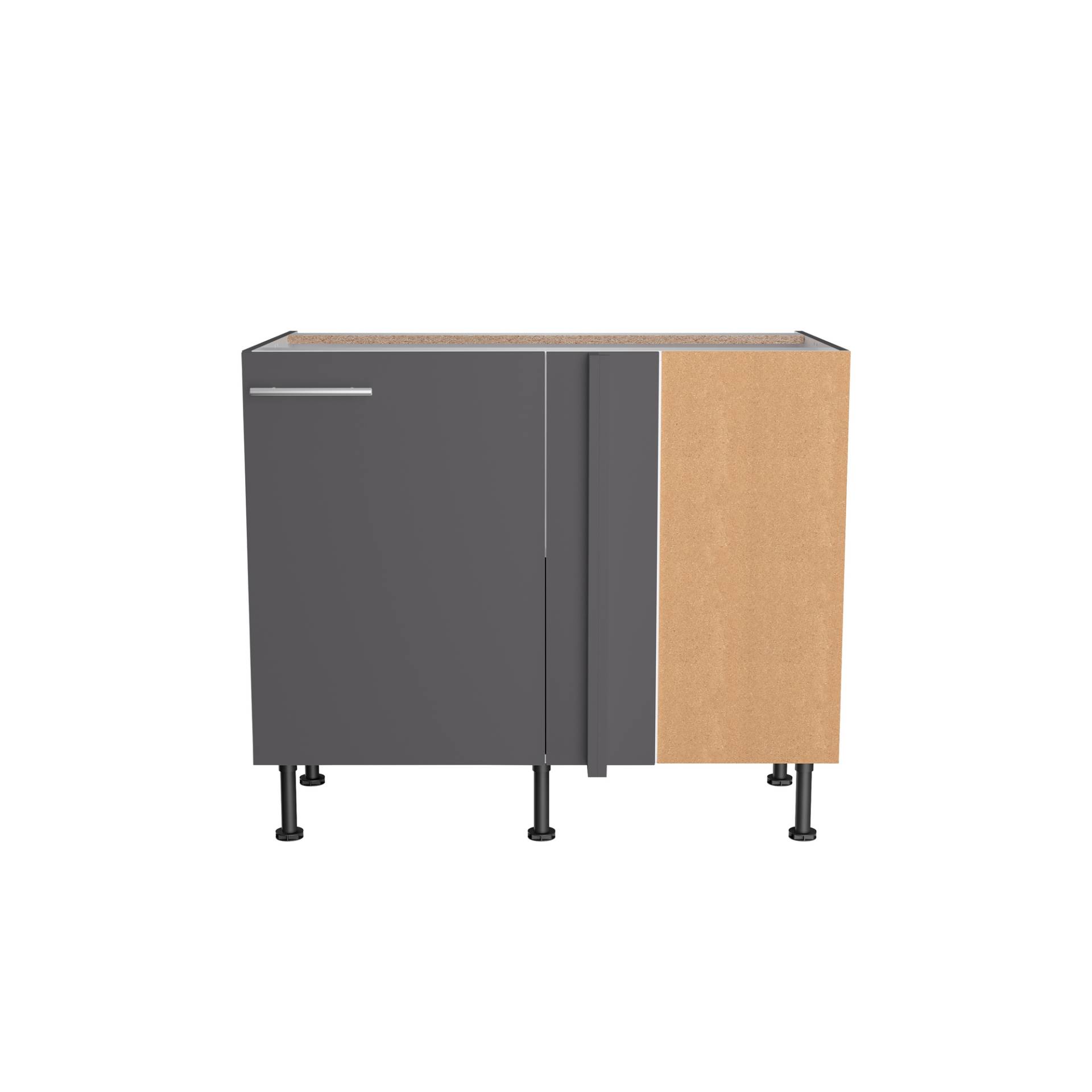 OPTIFIT Eckunterschrank 'Optikomfort Ingvar420' anthrazit matt 100 x 87 x 58,4 cm von OPTIFIT