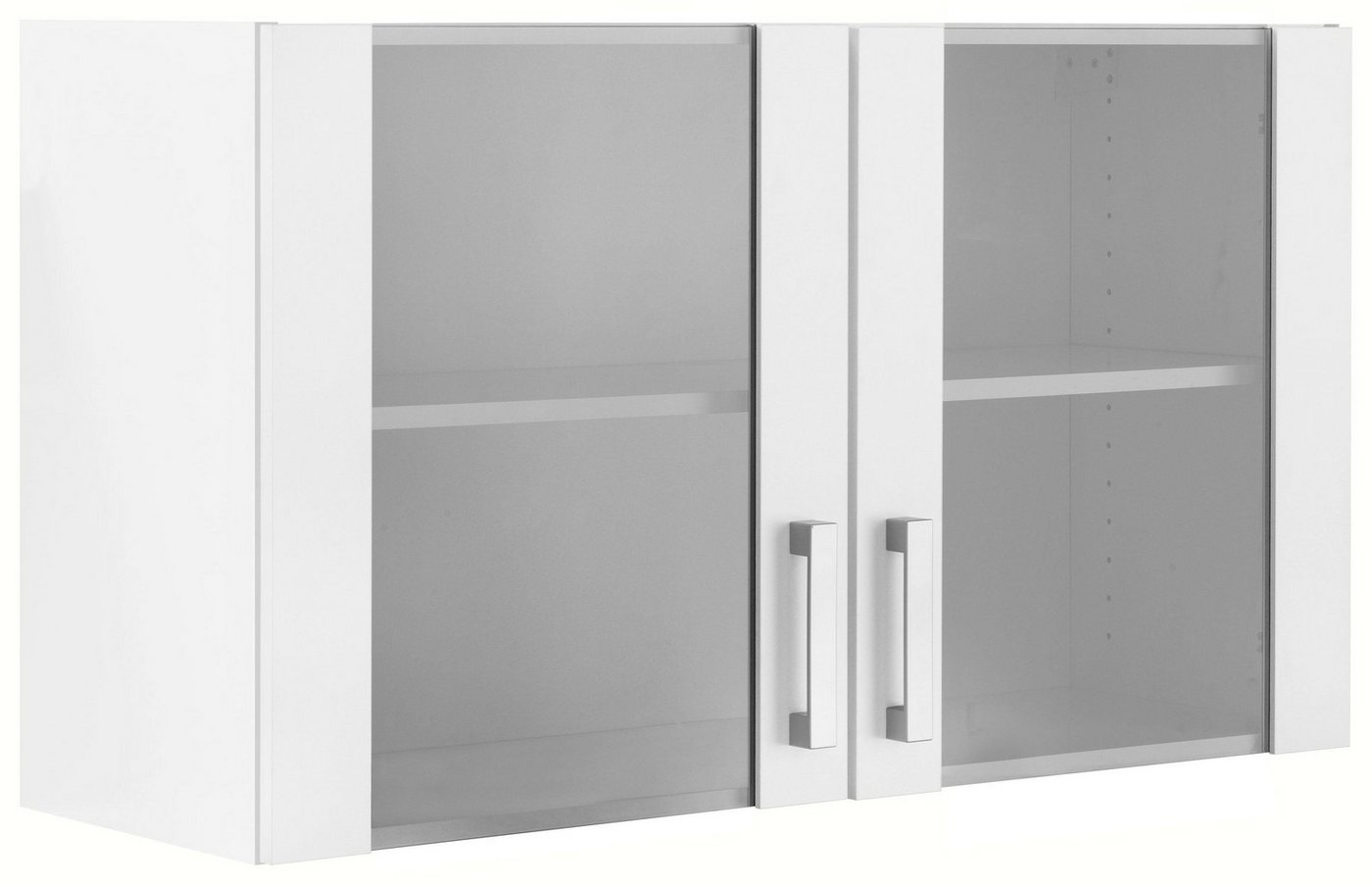 OPTIFIT Hängeschrank Odense 100 cm breit, mit 2 Türen mit Grauglaseinsatz von OPTIFIT