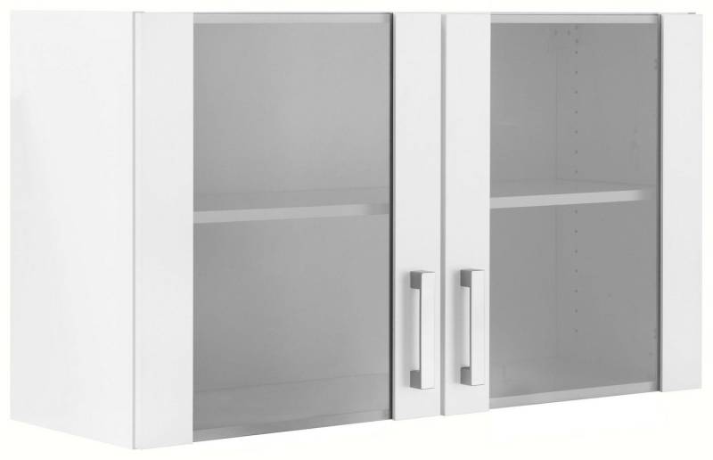 OPTIFIT Hängeschrank Odense 100 cm breit, mit 2 Türen mit Grauglaseinsatz von OPTIFIT