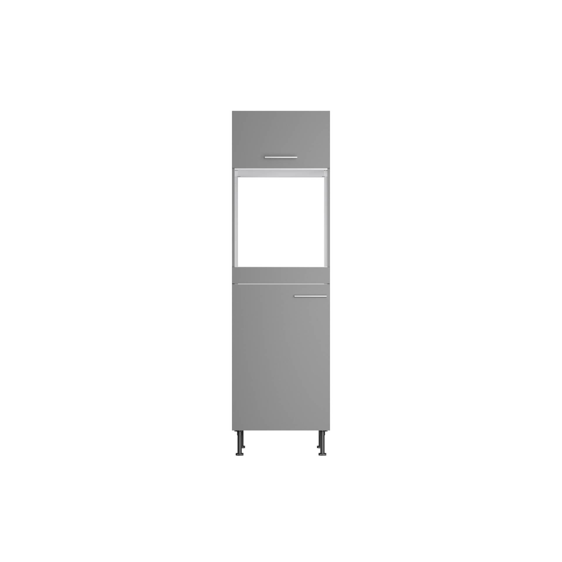 OPTIFIT Hochschrank für Backofen und Kühlschrank 'Optikomfort Mats825' grau 60 x 211,8 x 58,4 cm von OPTIFIT