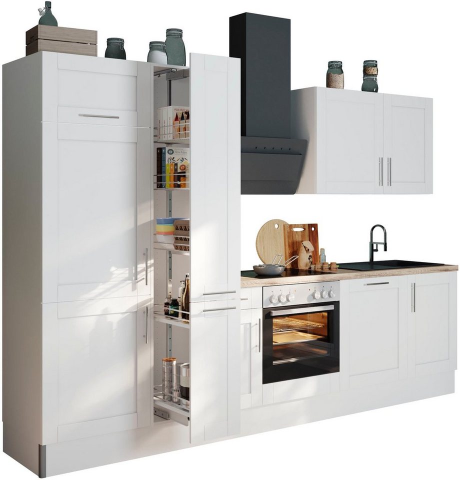 OPTIFIT Küche Ahus, Breite 310 cm,wahlweise mit E-Geräten,MDF Fronten,Soft Close Funktion von OPTIFIT