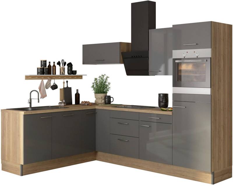 OPTIFIT Küche Klara, 200 x 270 cm breit, wahlweise mit E-Geräten von OPTIFIT